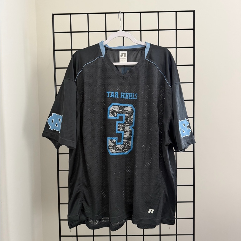 Russell Athletic Black and Blue Tar Heels Jersey